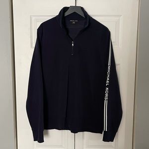 Michael Kors Men Quarter Zip with Logo NWOT